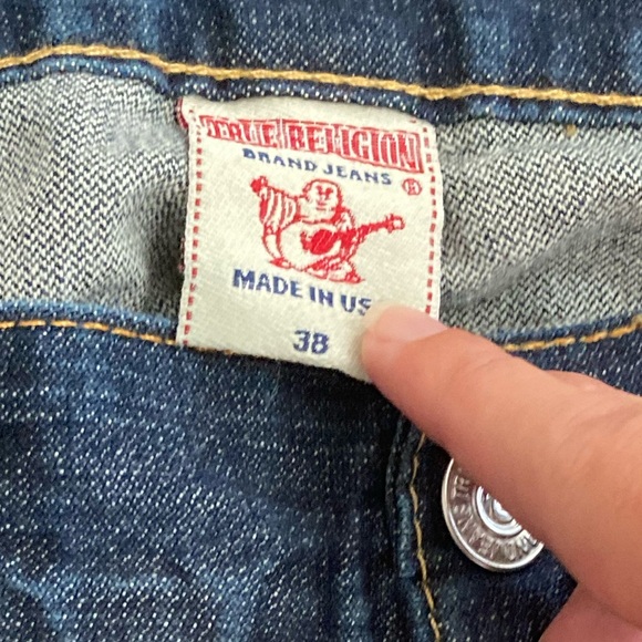 True Religion Dark Blue Jean Shorts - Picture 3 of 3